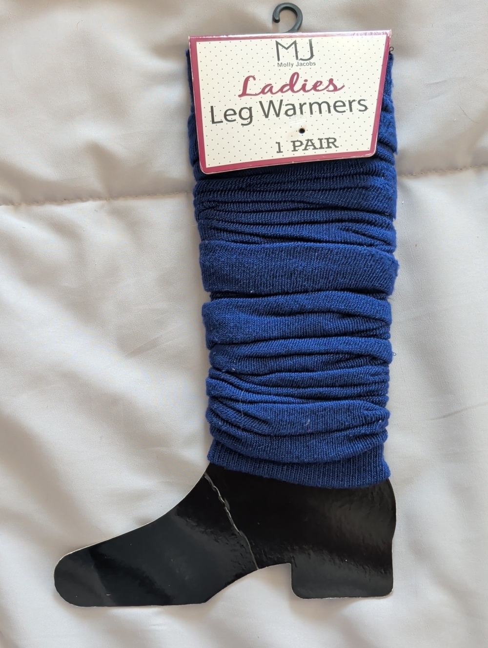 Women's Navy Leg Warmers - 1 Pair
